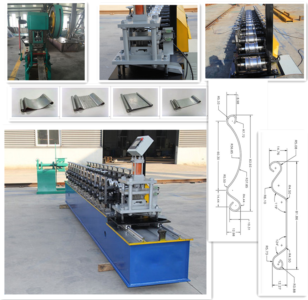 Roller shutter door making machine