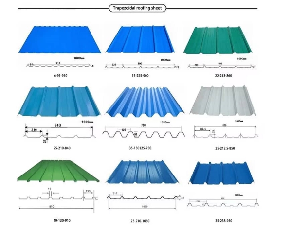 Trapezoidal roofing sheet