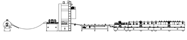 Fully Automatic Perforated Cable Tray Roll Forming Machine
