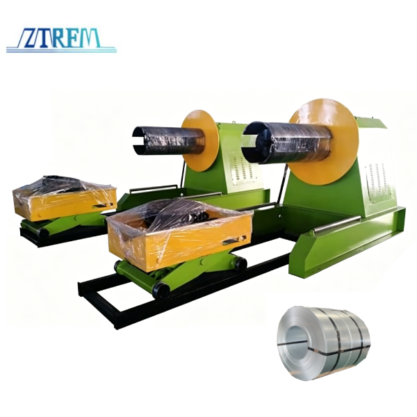 Display of the metal sheet decoiler
