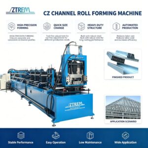 CZ channel roll forming machine display