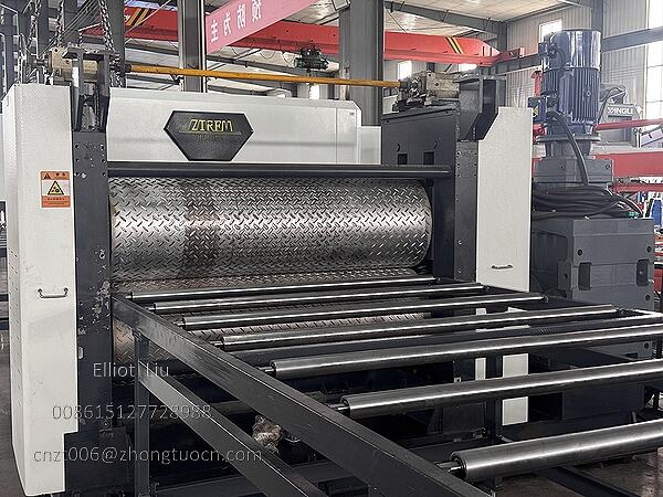 Details of the embossing machine section are shown.