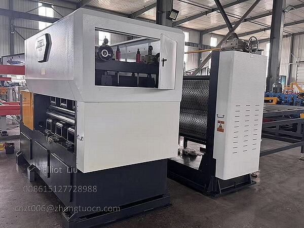 The embossing machine and flattening machine section