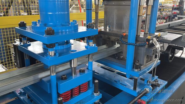The punching section of the Automatic C-T Track Drywall Forming Machine