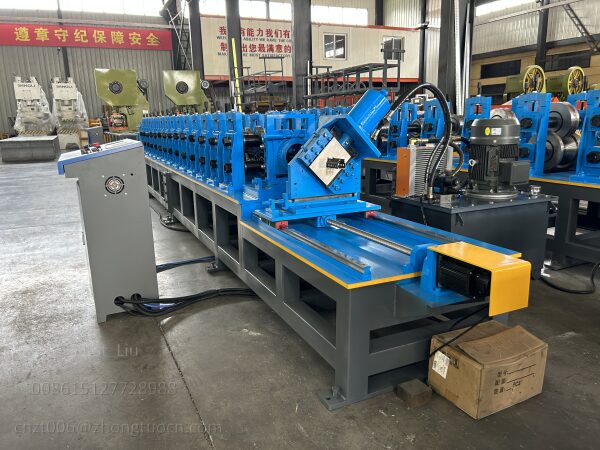 Overall display of the roll forming machine for shelf columns