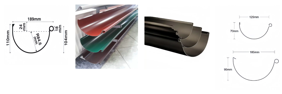 Gutter Forms Set Different Designs of Gutter Forming Machines Made to Australia Market ...